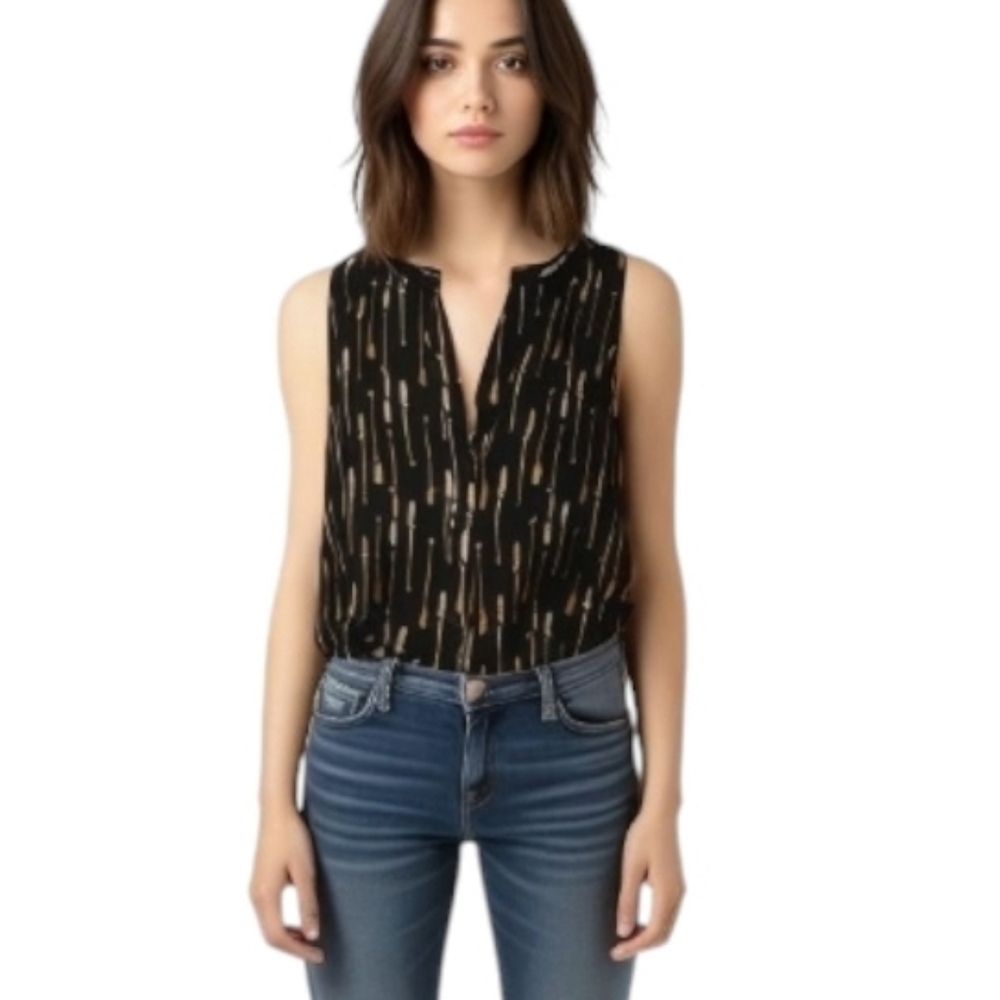 NWT Joie Silk Feather Print Tank